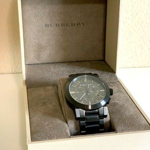 Burberry Men’s Gunmetal Chronograph Watch